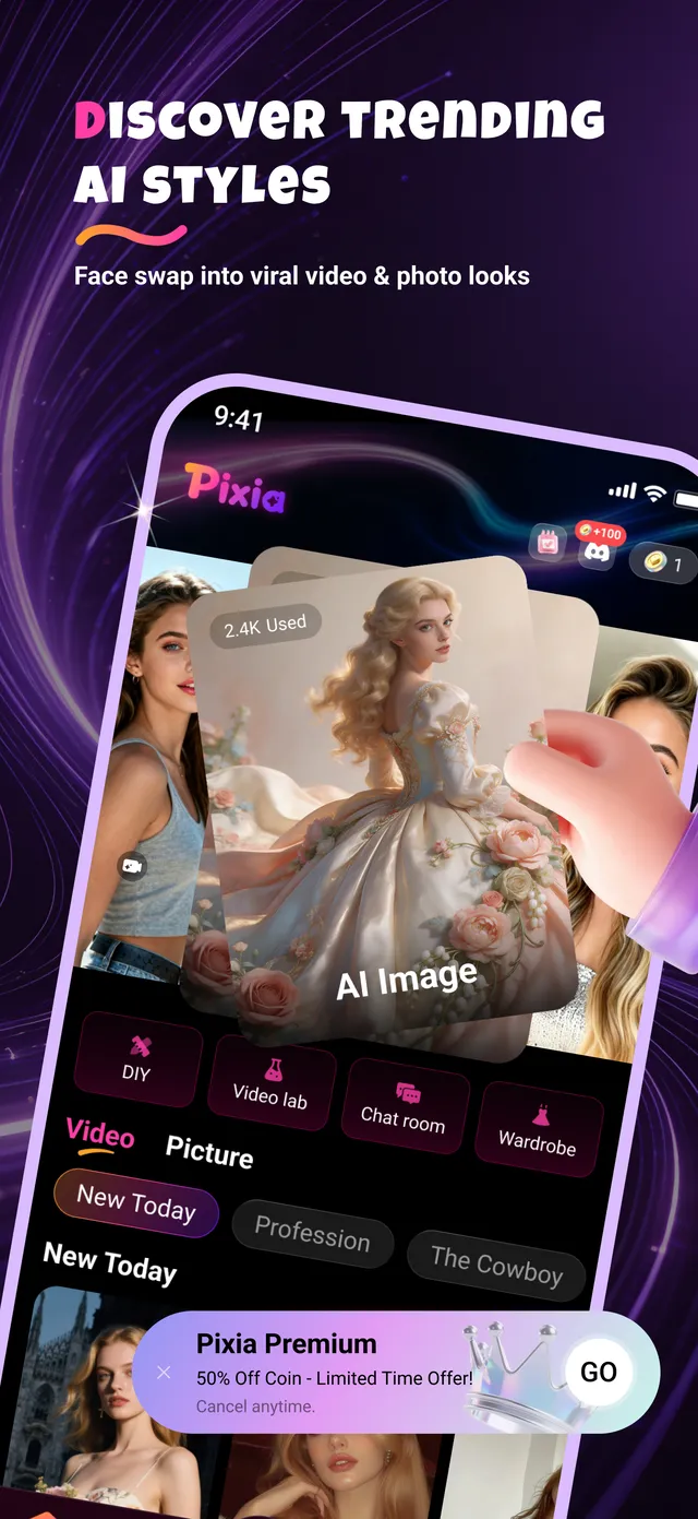 Discover trending AI styles
