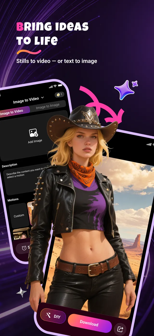 Pixia image to video screen
